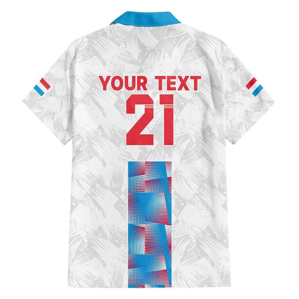 Luxembourg Football Custom Family Matching Off Shoulder Short Dress and Hawaiian Shirt Les Lions Rouges LT9 - Wonder Print Shop