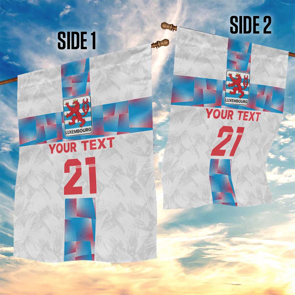Luxembourg Football Custom Garden Flag Les Lions Rouges - Wonder Print Shop