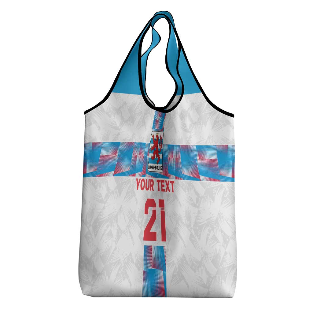Luxembourg Football Custom Grocery Bag Les Lions Rouges