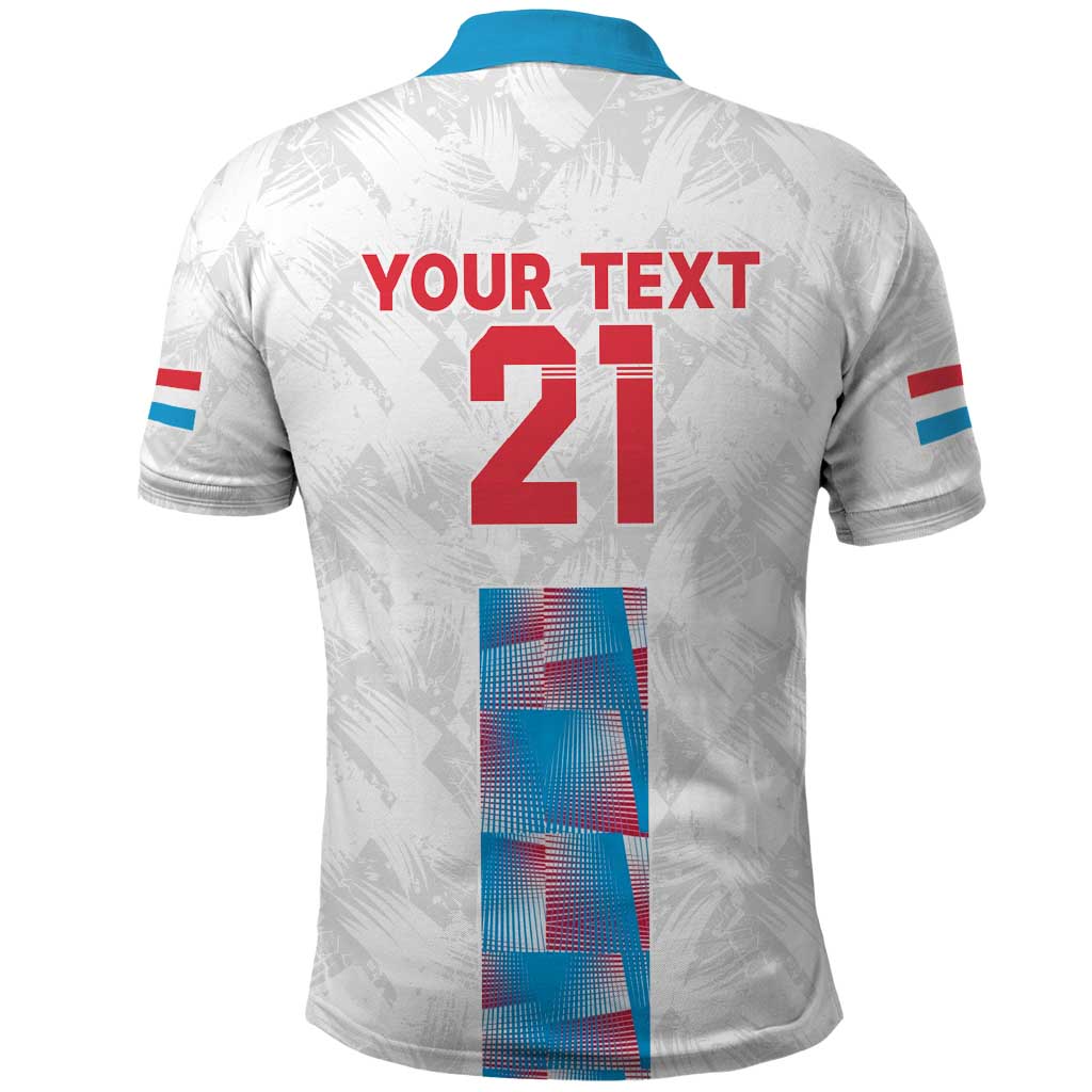 Luxembourg Football Custom Polo Shirt Les Lions Rouges - Wonder Print Shop