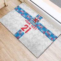 Luxembourg Football Custom Rubber Doormat Les Lions Rouges - Wonder Print Shop