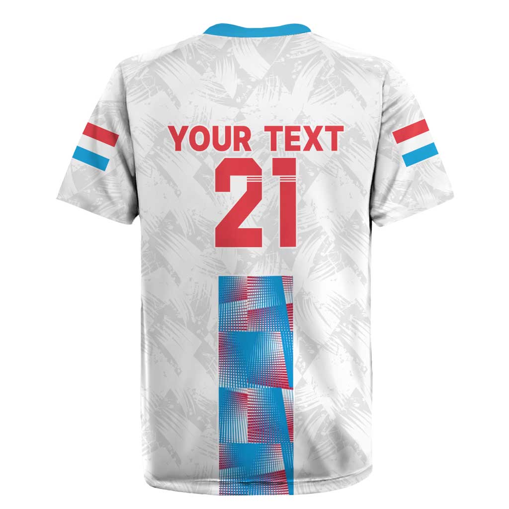 Luxembourg Football Custom Rugby Jersey Les Lions Rouges - Wonder Print Shop