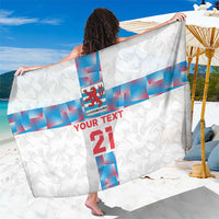 Luxembourg Football Custom Sarong Les Lions Rouges - Wonder Print Shop