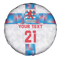 Luxembourg Football Custom Spare Tire Cover Les Lions Rouges - Wonder Print Shop