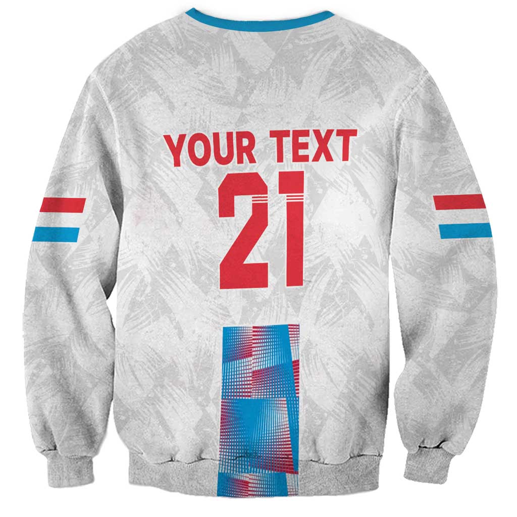 Luxembourg Football Custom Sweatshirt Les Lions Rouges - Wonder Print Shop