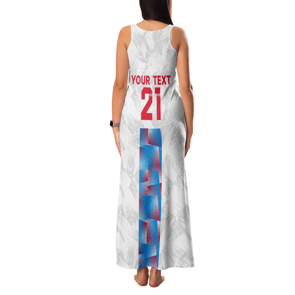 Luxembourg Football Custom Tank Maxi Dress Les Lions Rouges - Wonder Print Shop