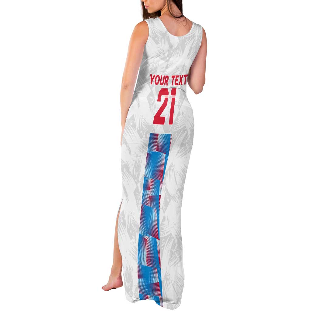 Luxembourg Football Custom Tank Maxi Dress Les Lions Rouges - Wonder Print Shop