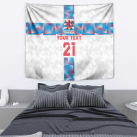 Luxembourg Football Custom Tapestry Les Lions Rouges - Wonder Print Shop