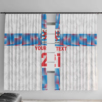 Luxembourg Football Custom Window Curtain Les Lions Rouges - Wonder Print Shop