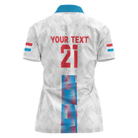 Luxembourg Football Custom Women Polo Shirt Les Lions Rouges - Wonder Print Shop