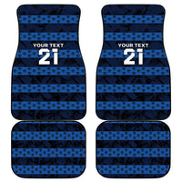 Luxembourg Football Custom Car Mats The Red Lions Tribal Pattern LT9 - Wonder Print Shop