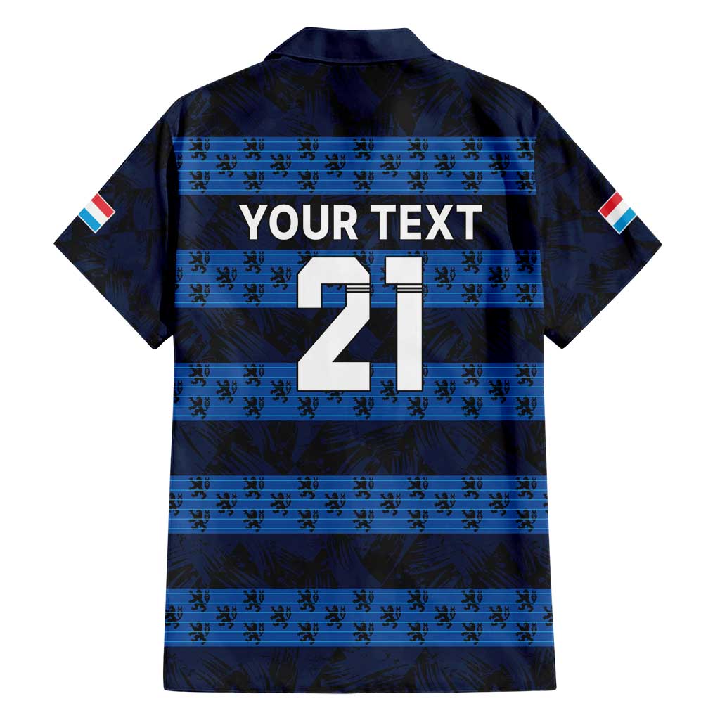 Luxembourg Football Custom Hawaiian Shirt The Red Lions Tribal Pattern - Wonder Print Shop