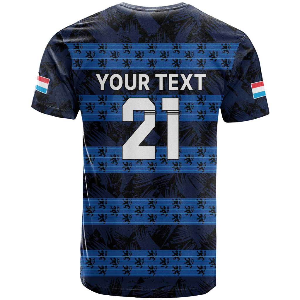 Luxembourg Football Custom T Shirt The Red Lions Tribal Pattern - Wonder Print Shop