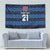 Luxembourg Football Custom Tapestry The Red Lions Tribal Pattern - Wonder Print Shop