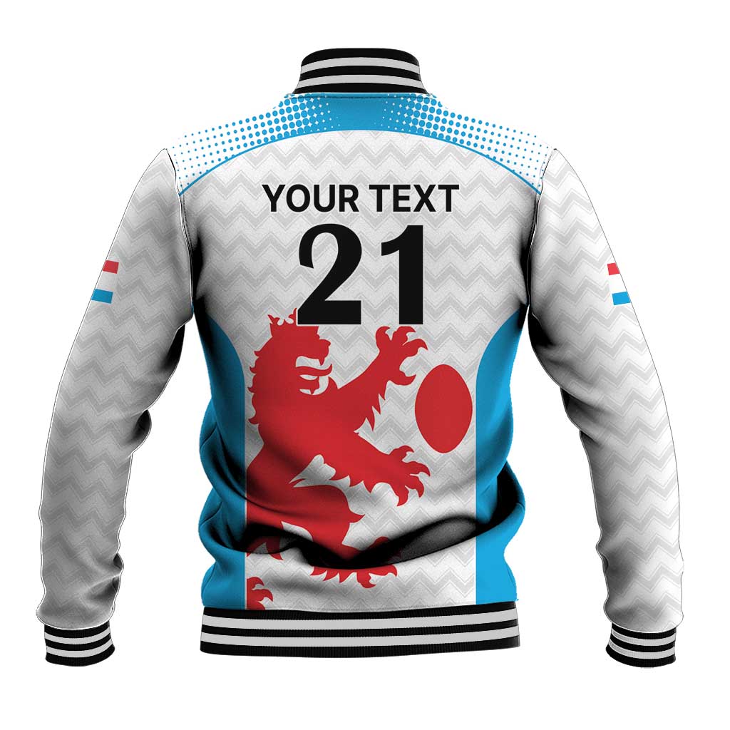 Luxembourg Custom Baseball Jacket Motifs 2021-22 Federation Luxembourgeoise de Rugby LT9 - Wonder Print Shop