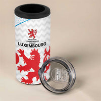 Luxembourg Custom 4 in 1 Can Cooler Tumbler Motifs 2021-22 Federation Luxembourgeoise de Rugby LT9 - Wonder Print Shop