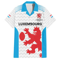 Luxembourg Custom Family Matching Long Sleeve Bodycon Dress and Hawaiian Shirt Motifs 2021-22 Federation Luxembourgeoise de Rugby LT9 - Wonder Print Shop