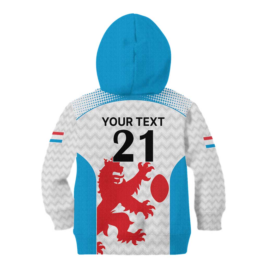 Luxembourg Custom Kid Hoodie Motifs 2021-22 Federation Luxembourgeoise de Rugby - Wonder Print Shop