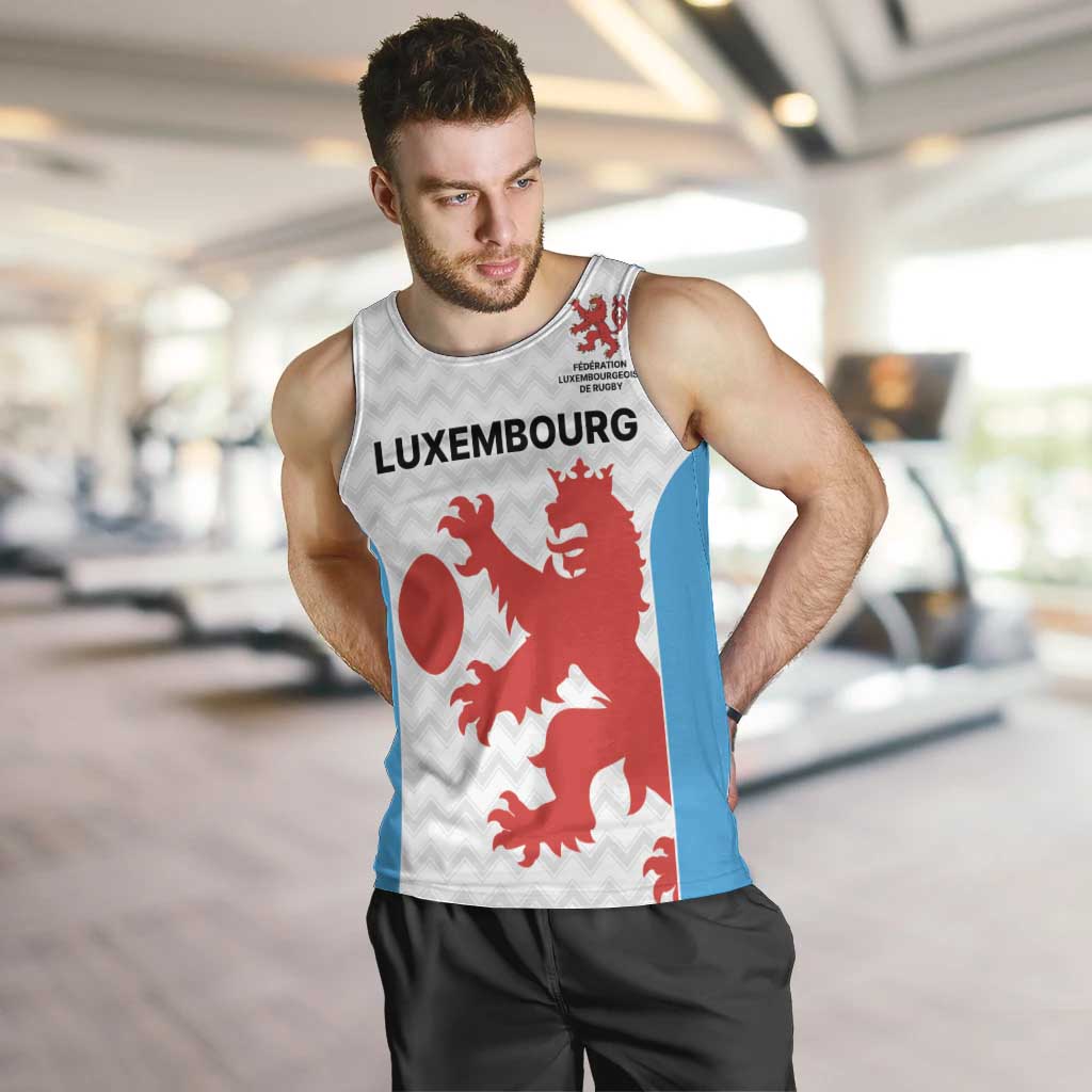 Luxembourg Custom Men Tank Top Motifs 2021-22 Federation Luxembourgeoise de Rugby - Wonder Print Shop