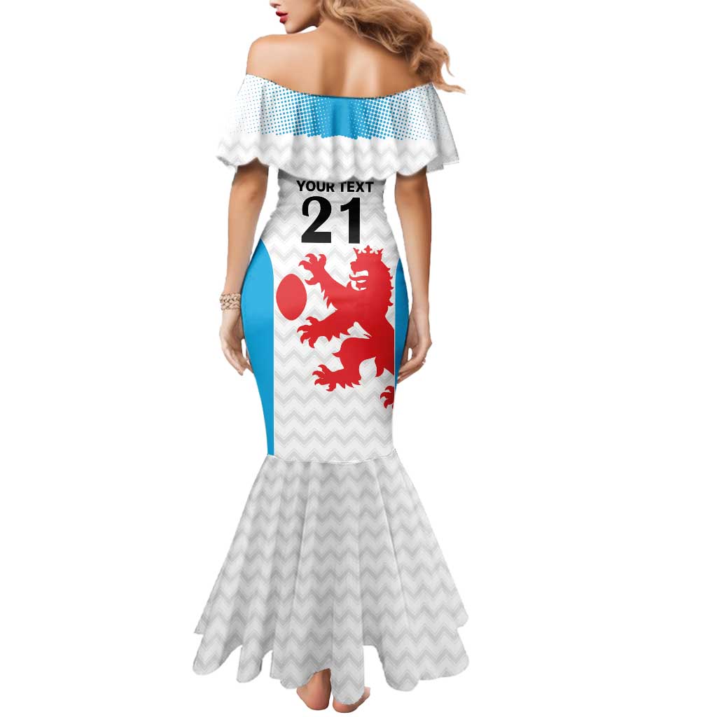 Luxembourg Custom Mermaid Dress Motifs 2021-22 Federation Luxembourgeoise de Rugby - Wonder Print Shop