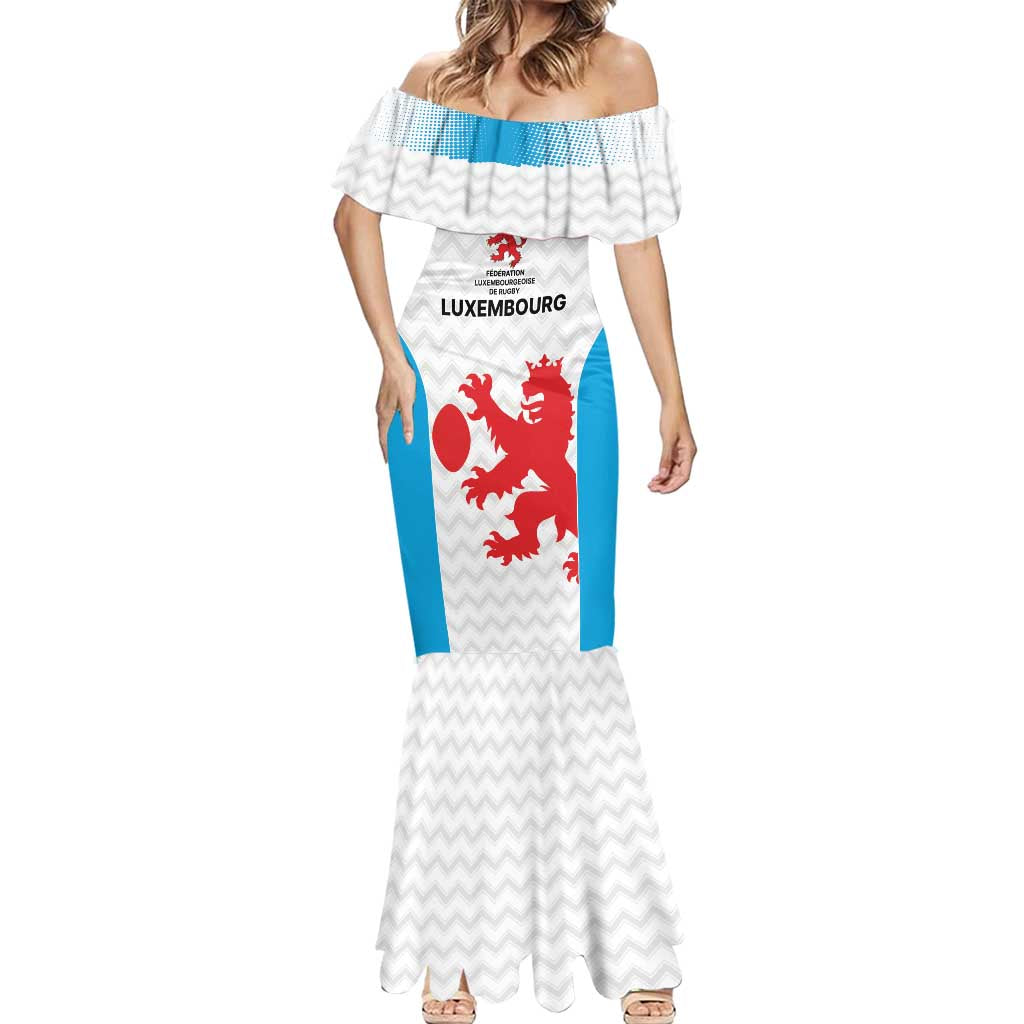 Luxembourg Custom Mermaid Dress Motifs 2021-22 Federation Luxembourgeoise de Rugby - Wonder Print Shop