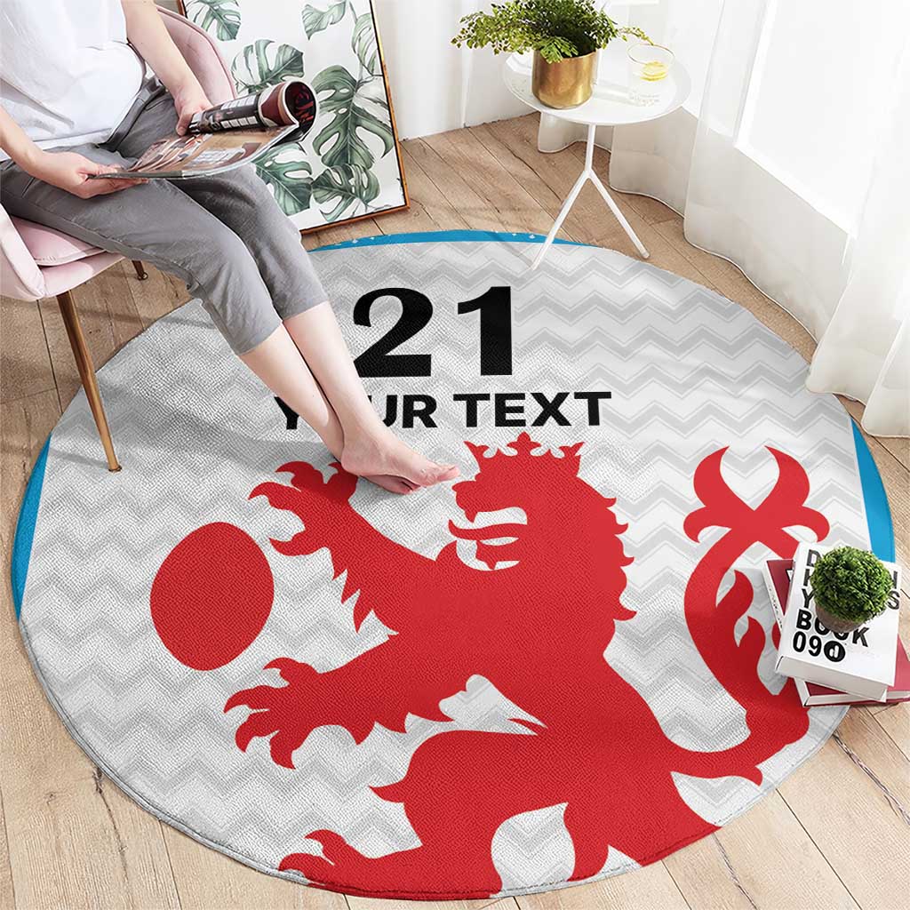 Luxembourg Custom Round Carpet Motifs 2021-22 Federation Luxembourgeoise de Rugby