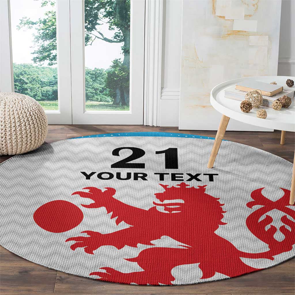 Luxembourg Custom Round Carpet Motifs 2021-22 Federation Luxembourgeoise de Rugby