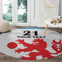 Luxembourg Custom Round Carpet Motifs 2021-22 Federation Luxembourgeoise de Rugby
