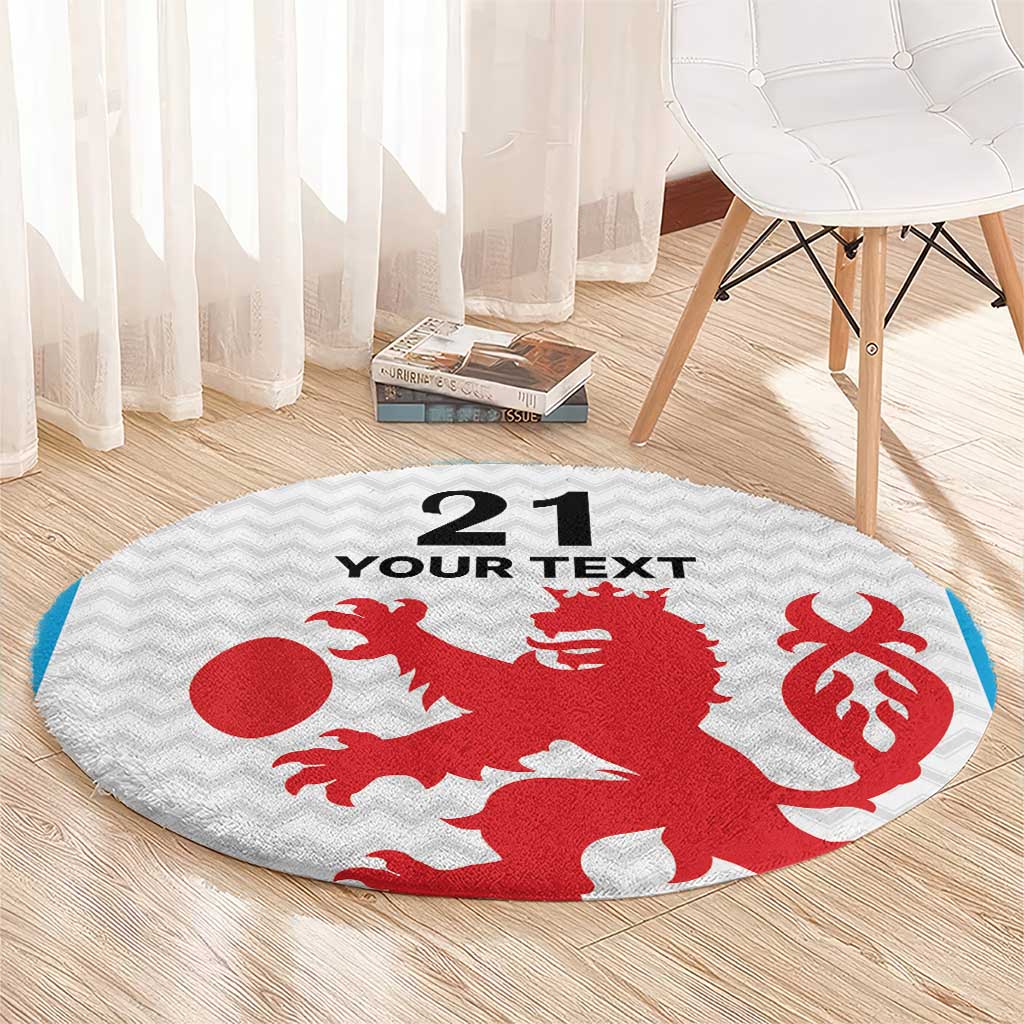 Luxembourg Custom Round Carpet Motifs 2021-22 Federation Luxembourgeoise de Rugby