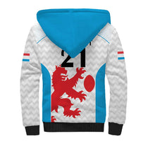 Luxembourg Custom Sherpa Hoodie Motifs 2021-22 Federation Luxembourgeoise de Rugby - Wonder Print Shop