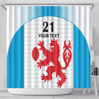 Luxembourg Custom Shower Curtain Motifs 2021-22 Federation Luxembourgeoise de Rugby