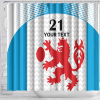Luxembourg Custom Shower Curtain Motifs 2021-22 Federation Luxembourgeoise de Rugby