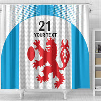 Luxembourg Custom Shower Curtain Motifs 2021-22 Federation Luxembourgeoise de Rugby