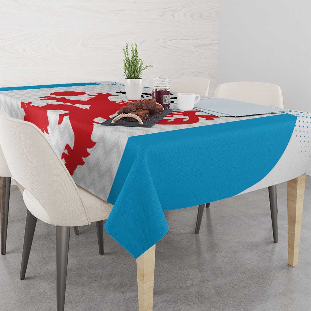 Luxembourg Custom Tablecloth Motifs 2021-22 Federation Luxembourgeoise de Rugby - Wonder Print Shop