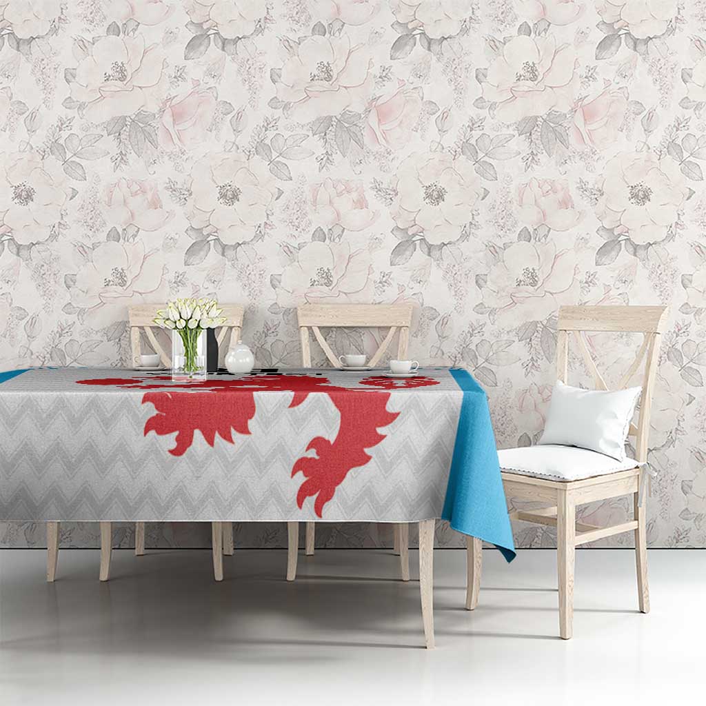Luxembourg Custom Tablecloth Motifs 2021-22 Federation Luxembourgeoise de Rugby - Wonder Print Shop