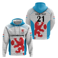 Luxembourg Custom Zip Hoodie Motifs 2021-22 Federation Luxembourgeoise de Rugby - Wonder Print Shop