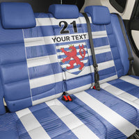 Luxembourg Rugby Custom Back Car Seat Cover Motifs 1997 Vintage LT9 - Wonder Print Shop