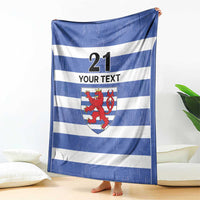 Luxembourg Rugby Custom Blanket Motifs 1997 Vintage