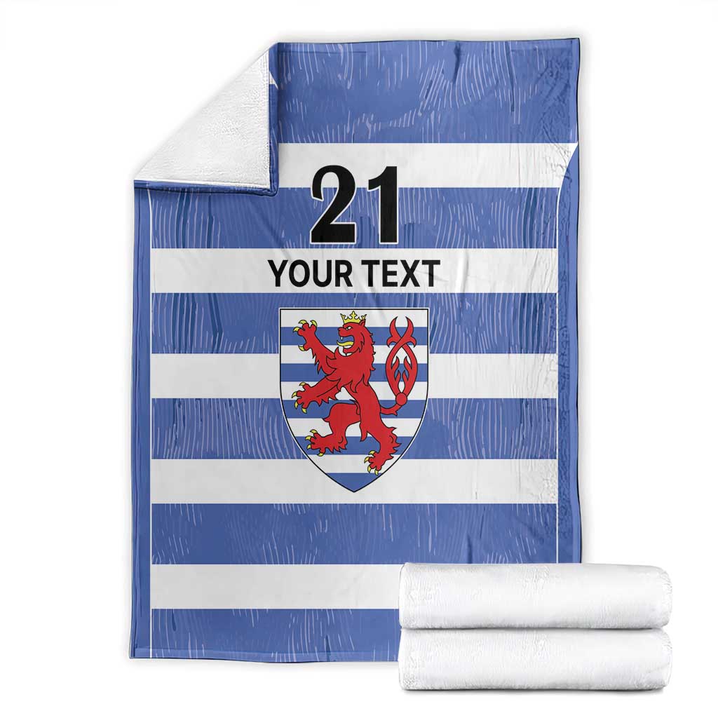 Luxembourg Rugby Custom Blanket Motifs 1997 Vintage