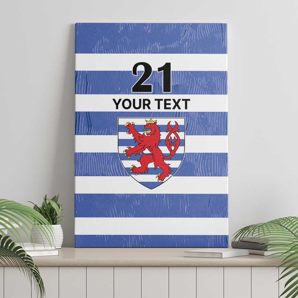 Luxembourg Rugby Custom Canvas Wall Art Motifs 1997 Vintage LT9 - Wonder Print Shop