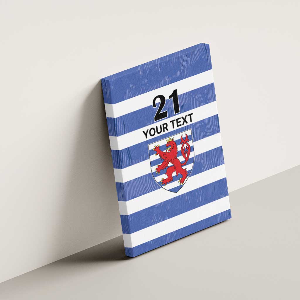 Luxembourg Rugby Custom Canvas Wall Art Motifs 1997 Vintage LT9 - Wonder Print Shop