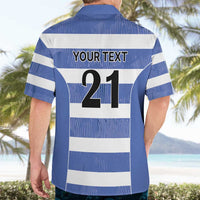 Luxembourg Rugby Custom Hawaiian Shirt Motifs 1997 Vintage - Wonder Print Shop