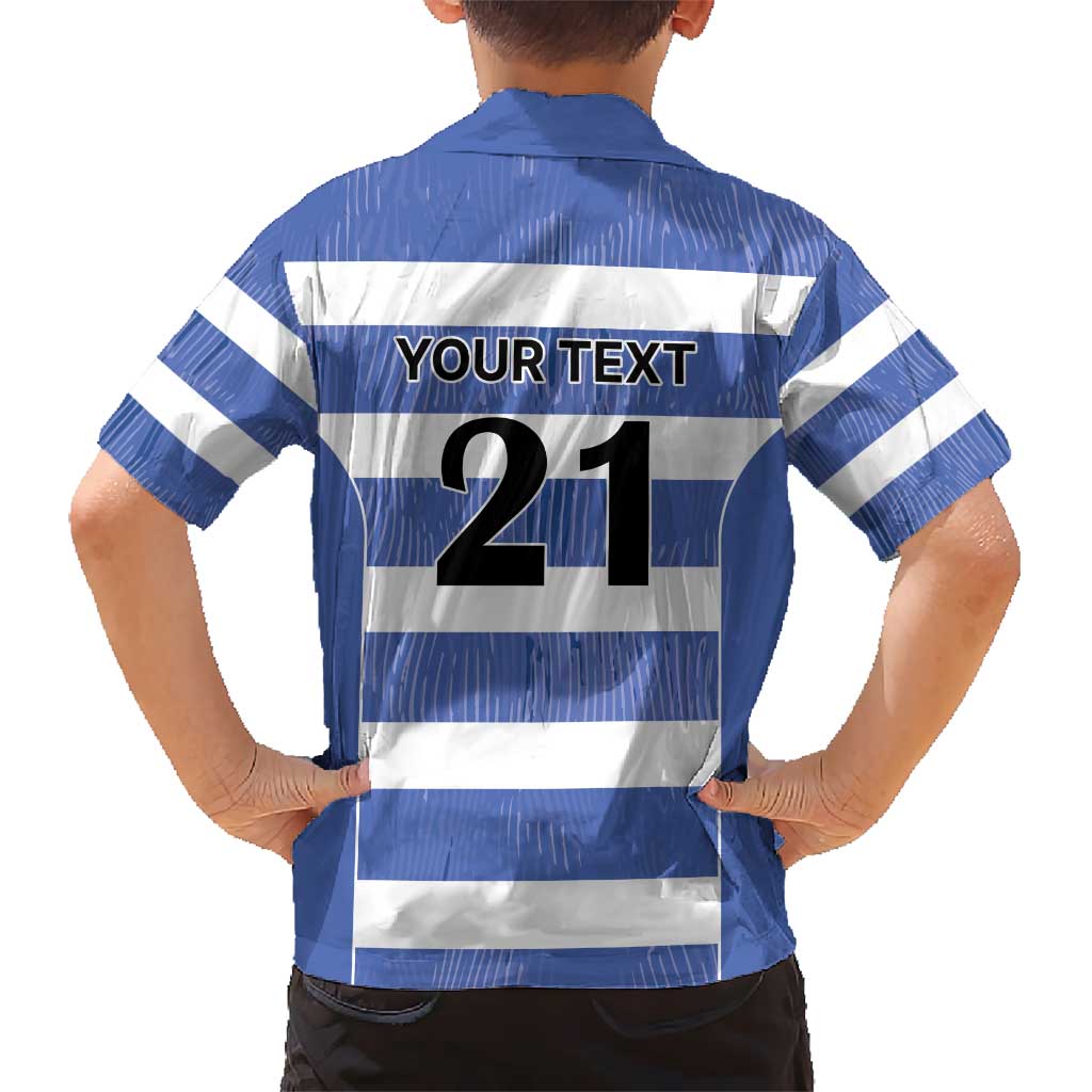 Luxembourg Rugby Custom Hawaiian Shirt Motifs 1997 Vintage - Wonder Print Shop