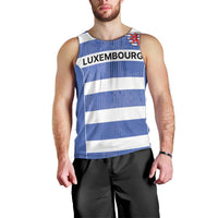 Luxembourg Rugby Custom Men Tank Top Motifs 1997 Vintage - Wonder Print Shop