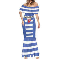 Luxembourg Rugby Custom Mermaid Dress Motifs 1997 Vintage - Wonder Print Shop