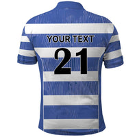 Luxembourg Rugby Custom Polo Shirt Motifs 1997 Vintage - Wonder Print Shop