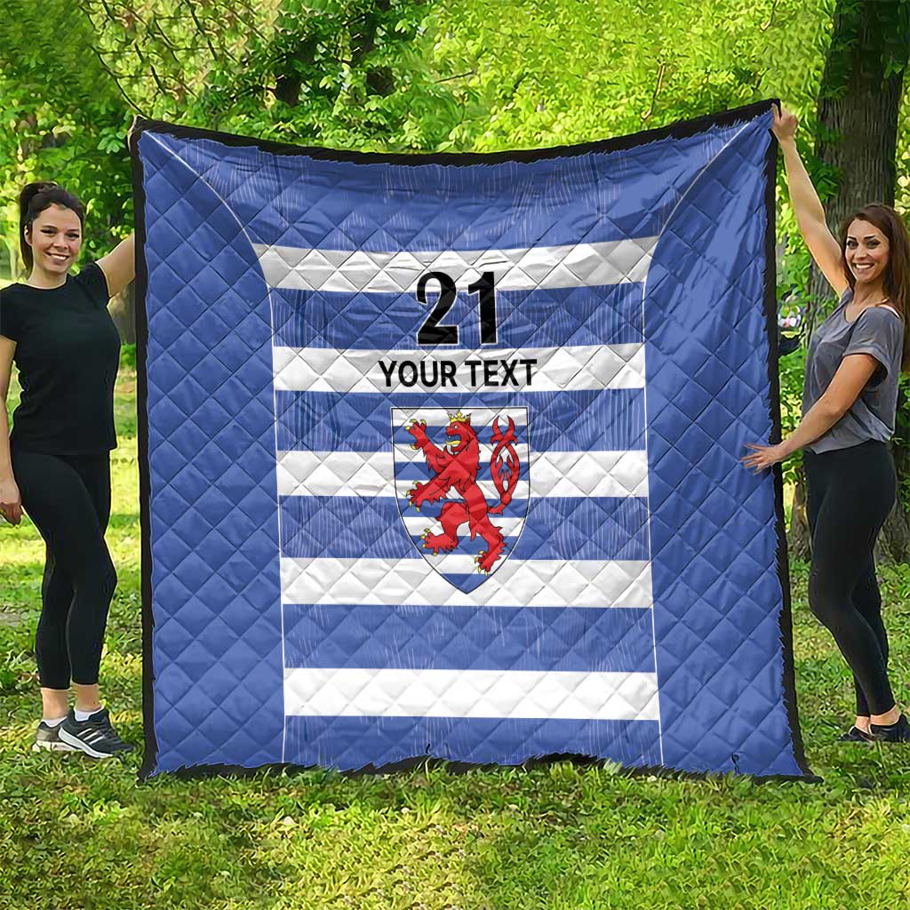 Luxembourg Rugby Custom Quilt Motifs 1997 Vintage - Wonder Print Shop