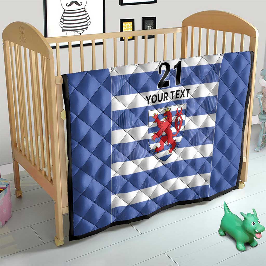 Luxembourg Rugby Custom Quilt Motifs 1997 Vintage - Wonder Print Shop