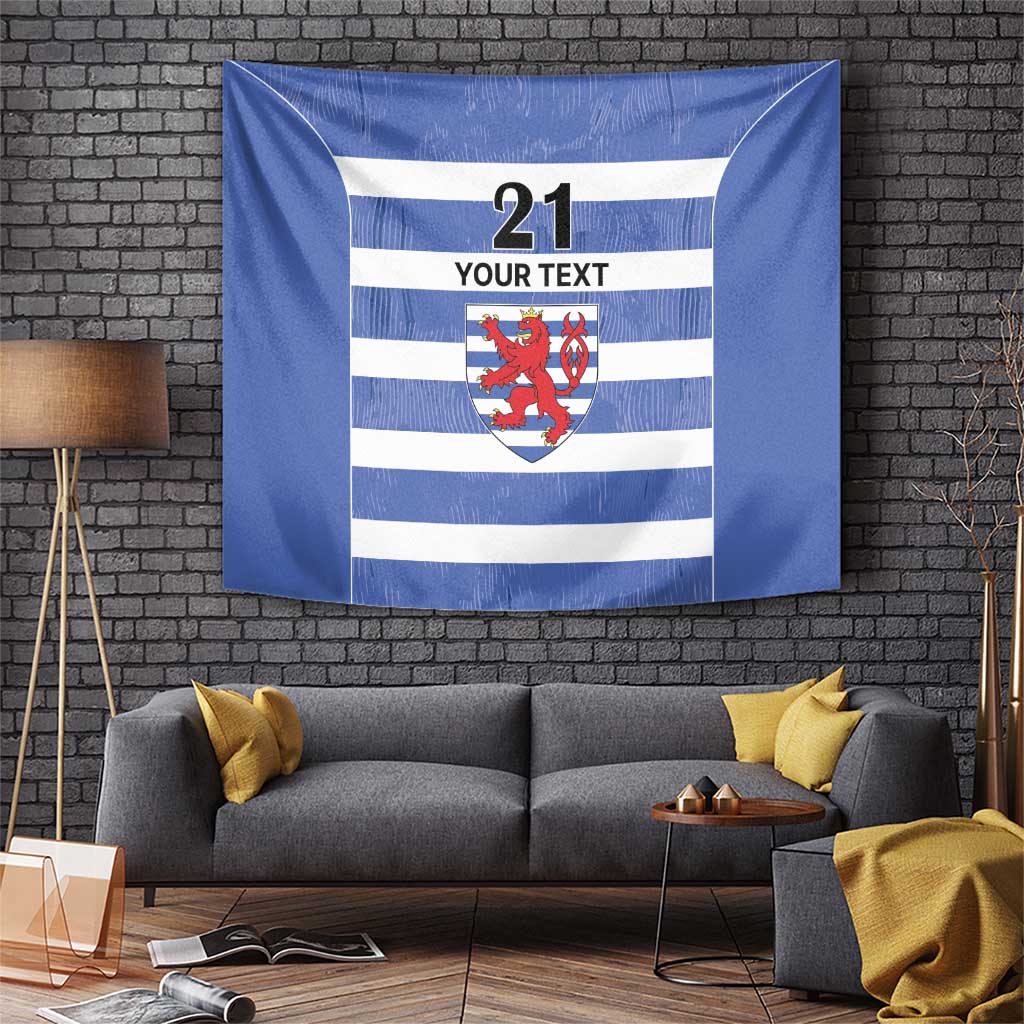 Luxembourg Rugby Custom Tapestry Motifs 1997 Vintage - Wonder Print Shop