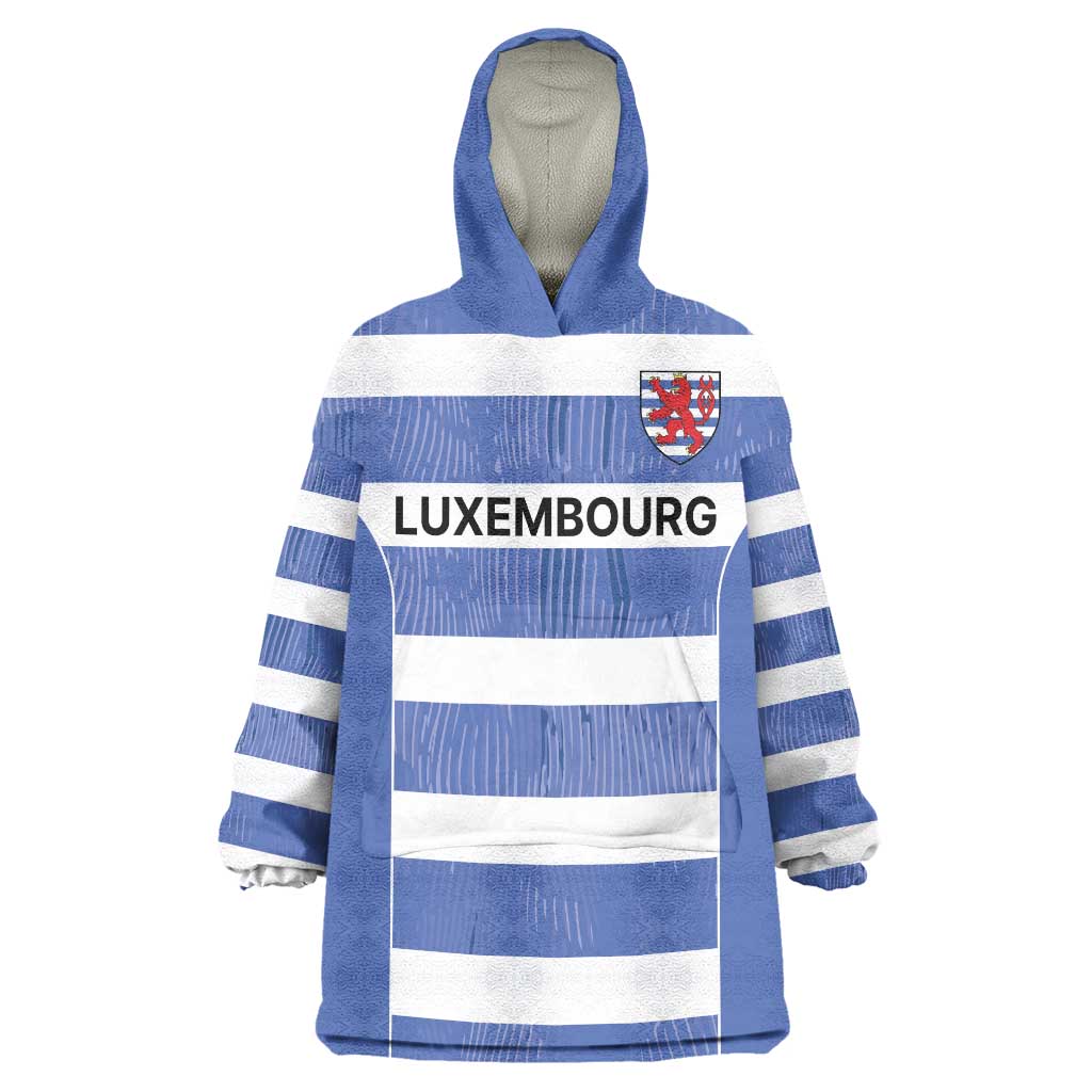 Luxembourg Rugby Custom Wearable Blanket Hoodie Motifs 1997 Vintage - Wonder Print Shop